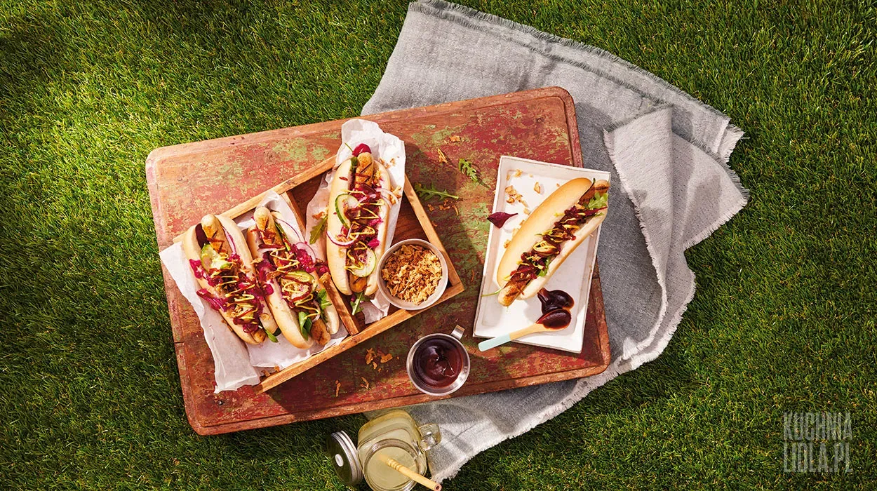 Wegetariańskie hot dogi Wegetariańskie hot dogi